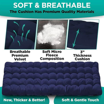 ZONETECH Camping Cot Pads Mattress - Premium Quality Outdoor Comfortable Thicker Cotton for Sleeping Lightweight Waterproof Bottom for Adult, Kid 4- Pack