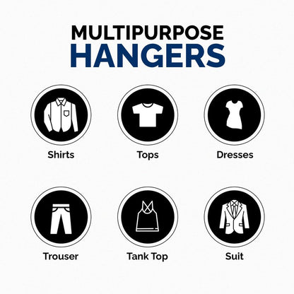 Closetselect Plastic Hangers 50 Pack - Space Saving Clothes Hangers, Made in USA, Durable & Strong Plastic Shirt & Coat Hanger with Notches & Shoulder Grooves, Non-Slip Clothing Hangers | Royal Spice