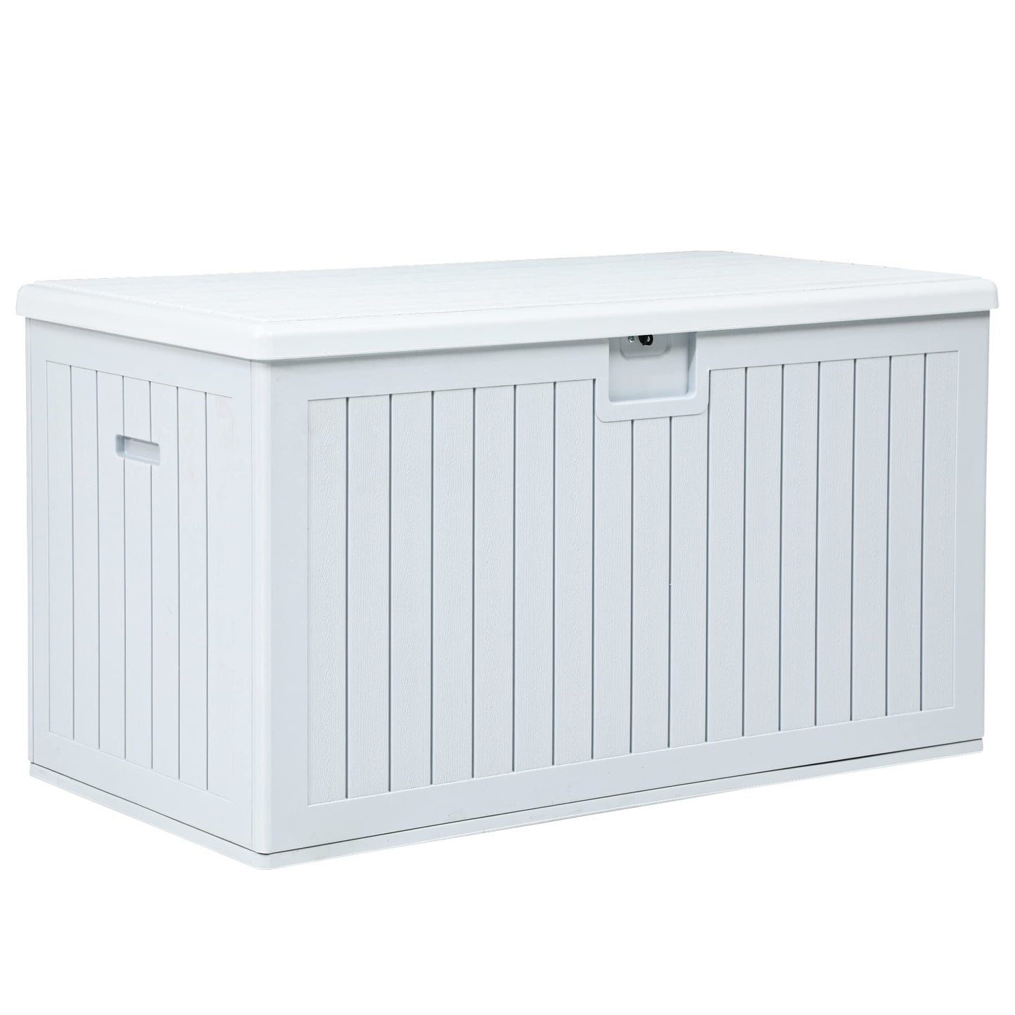 YITAHOME XL 180 Gallon Large Deck Box,Outdoor Storage for Patio Furniture Cushions,Garden Tools,Waterproof,Lockable (White)