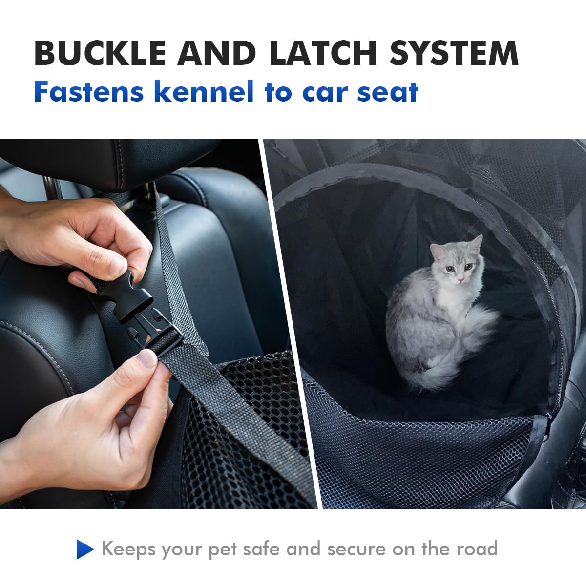 stryfull Pet Tube Soft Sied Dog Carries,Extra Long Cat Tunnel for Cars, Outsidet Enclosures Playpen Tunnel Catio for Long Distance Travel Road Trip