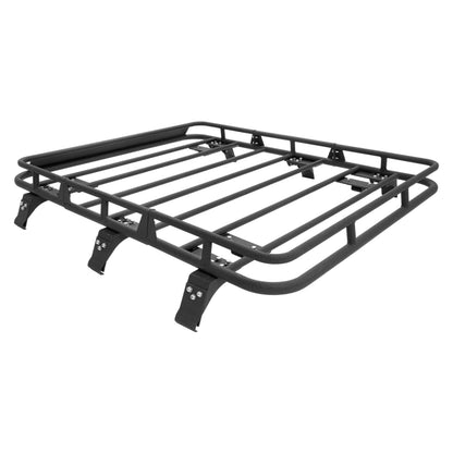 ALMULOO Roof Rack Cargo Basket Compatible with 1984-2001 Jeep Cherokee XJ Rooftop Rack Luggage Baggage Steel Black 140lbs