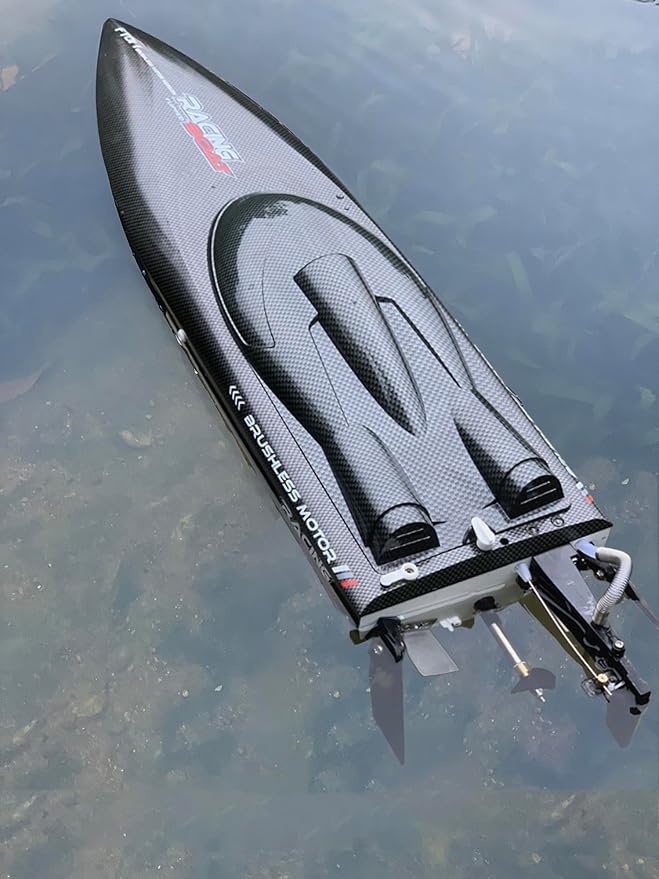 RTR 25.5Inches FT011 Large Brushless Remote Control Boat RC Speed Watercraft 2.4G 4WD 30MPH for 14Y+ Hobby Adult (1-Battery)