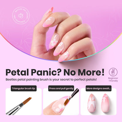 Beetles 31pcs Nail Art Brushes, Dotting Tools, Nail Art Pens, Dust Brush, Striping Liner Fingernail Drawing Pens with Palette Holder All in One for Starter Manicure Design Set