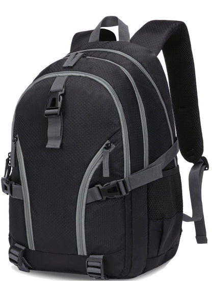 BLUEFAIRY High School Backpack for Girls Boys Middle School Bookbag for Kids Back to School Bag for College with Large Compartment Casual Daypack Mochilas para Niñas Adolescentes 18" Black