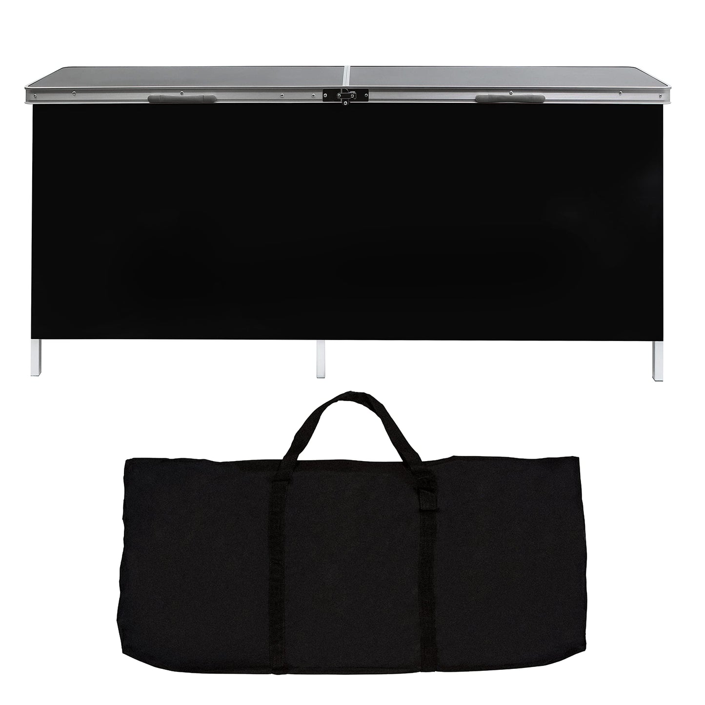 Trademark Innovations Portable Black Bar Table