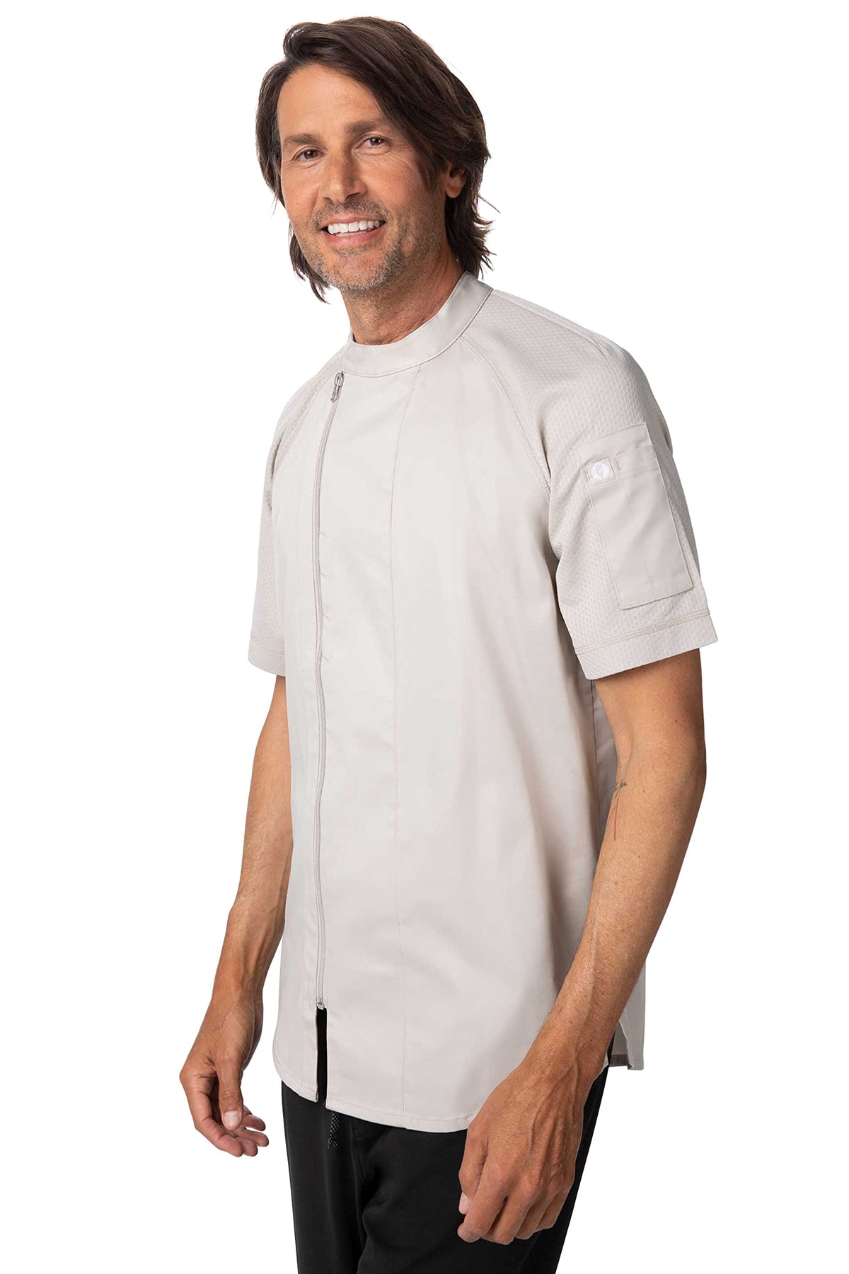 Chef Works Men's Varkala Chef Coat, Natural, 3X-Large