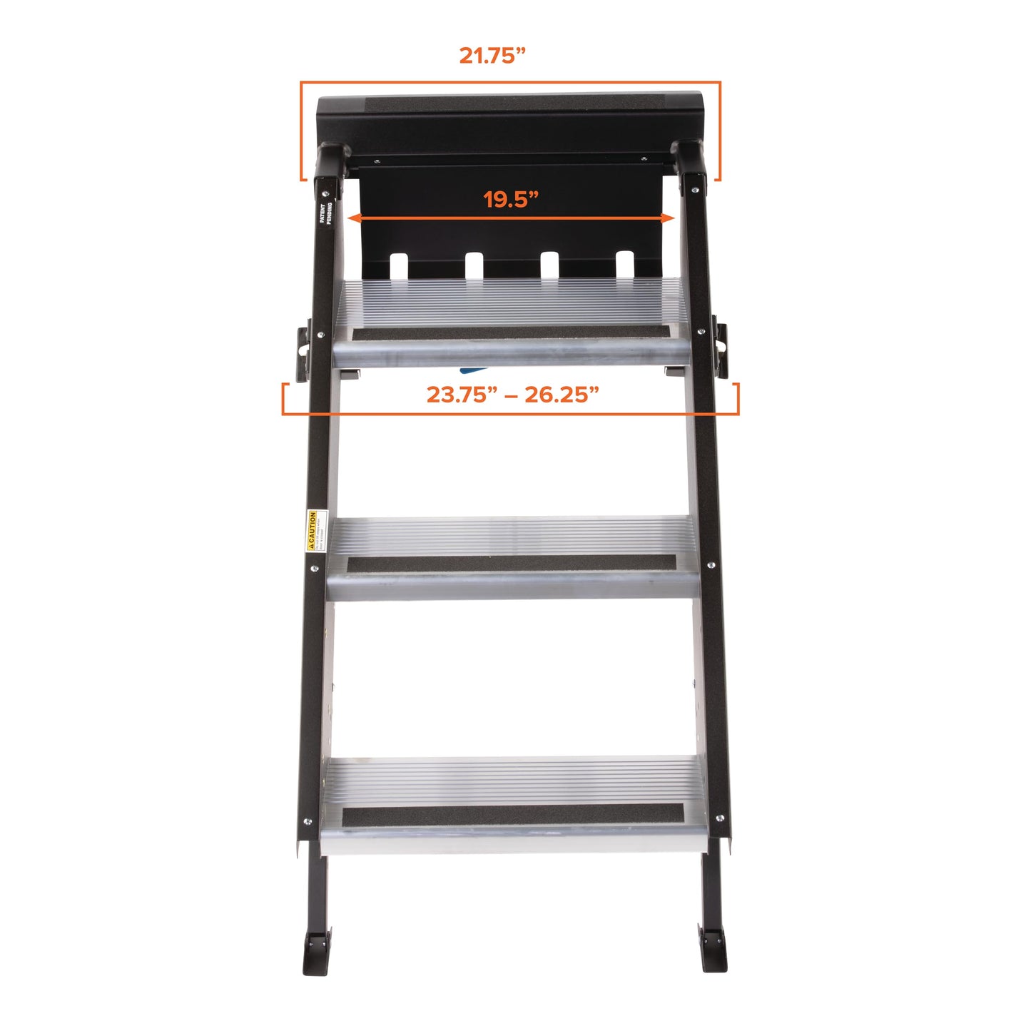 MORryde STP-207 StepAbove Fold-Up RV Entry Step - 3-Step (9" Step Rise), Fits 26" to 28" Door Width