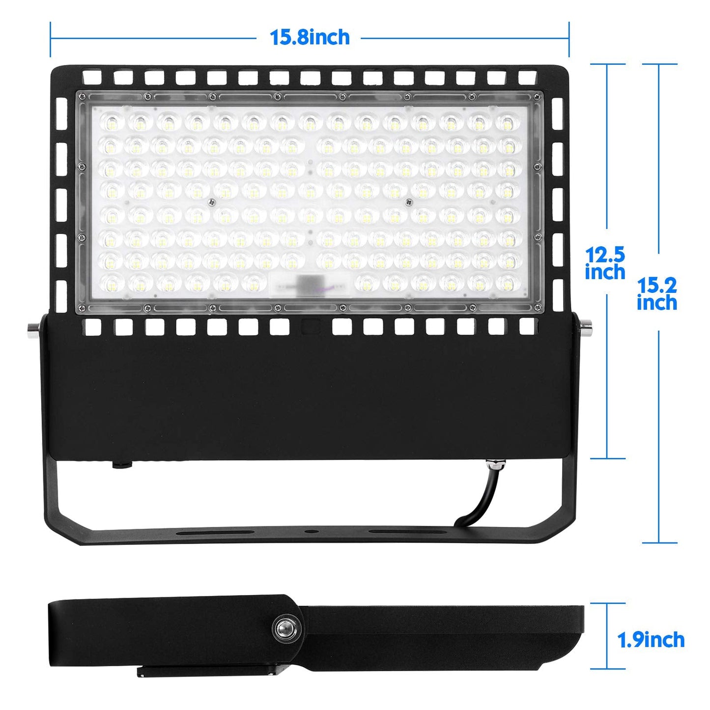 ILLSTAR 300W LED Stadium Lights,45000LM Super Bright LED Flood Light Outdoor for Arena,Backyard, Parking lot etc,100-277V Input,ETL Certification IP66 Waterproof