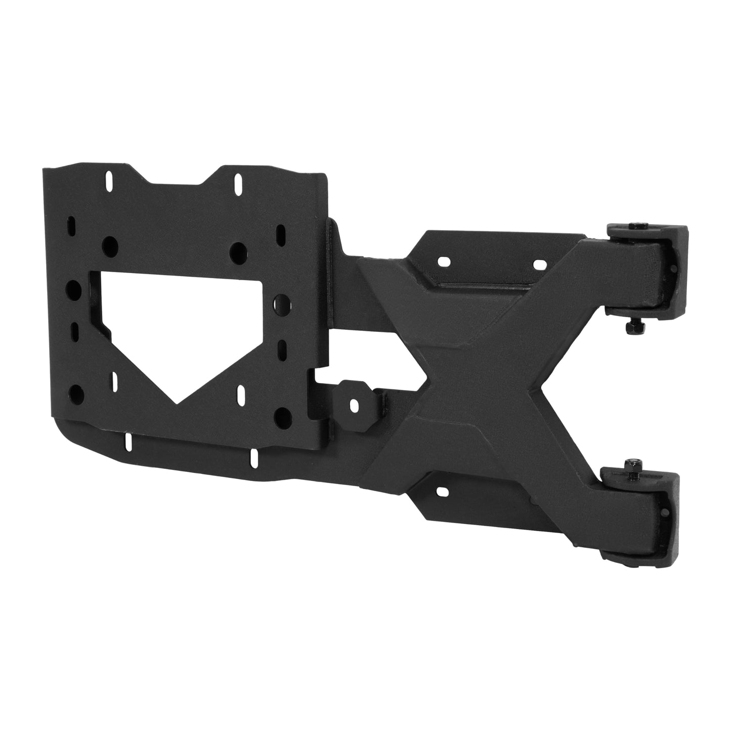 ALMULOO Spare Tire Carrier Compatible with 2007-2018 Jeep Wrangler JK Hold Up to 37" Tire Mounting Bracket Holder Steel Powder Coated Black