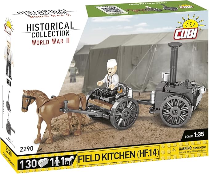 COBI Historical Collection WWII Field Kitchen (HF.14) Building Set 130 Pieces