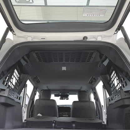 HIGH FLYING 2024 2025 2026 for Toyota Land Cruiser Prado LC250 Overhead Molle Roof Panels Shelf Storage Organizer Interior Rear Cargo Racks (Roof Shelf)