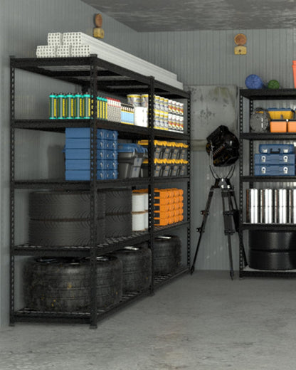 WORKPRO 5-Layer Heavy Duty Metal Storage Rack, 48”W x 24”D x 72”H, Adjustable Shelving Unit with 4000 lbs Total Load Capacity, for Garage, Kitchen, Bathroom, Warehouse
