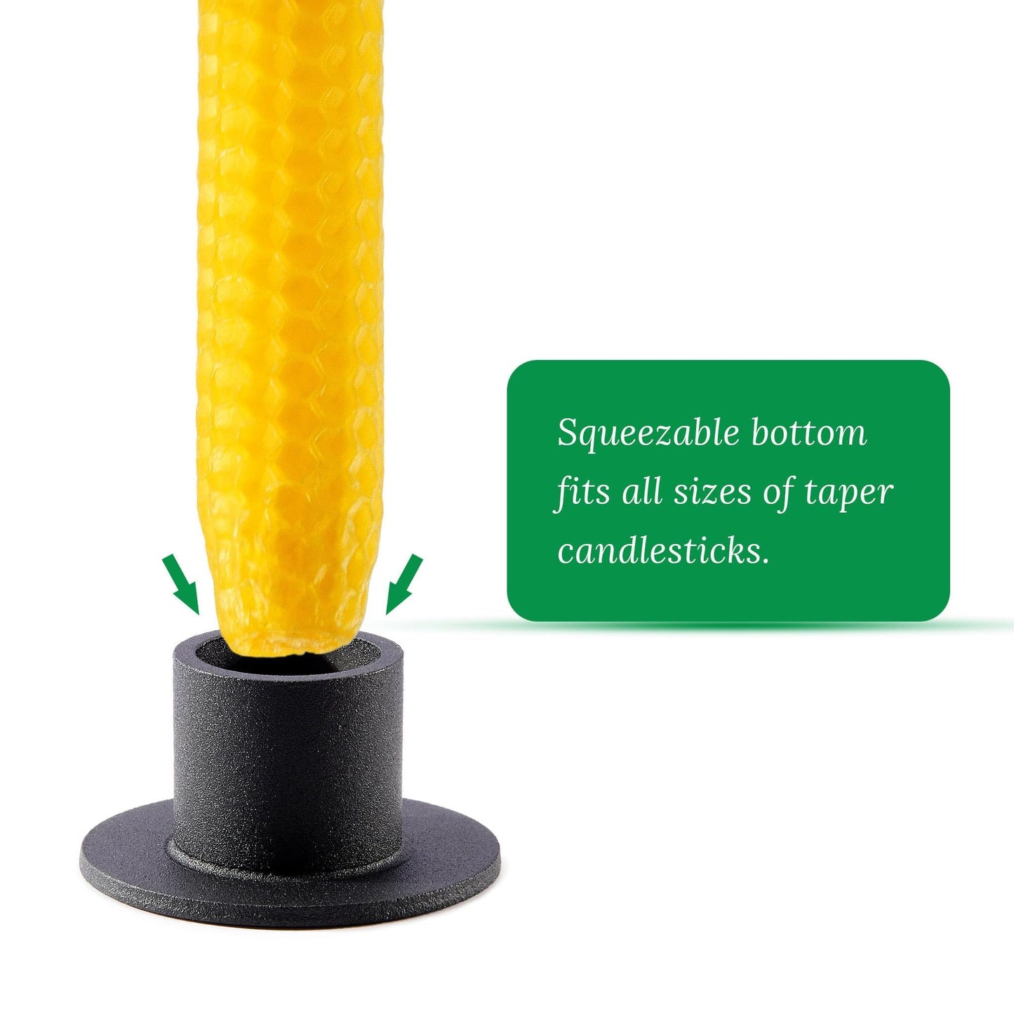 Natural 8 Inch Handmade Honeycomb Candlesticks Bee waxs Taper Candles 6 Pack Hours Burning Time-Bees Wax with Smokeless,Dripless and Unscented for Home Decor Party Dinner
