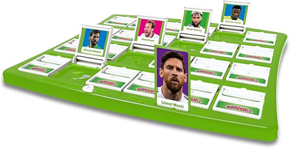 Winning Moves World Football Stars Guess Who? Green Board Game Play with Messi Ronaldo Harry Kane Salah Easy to Setup Gift for Kids Ages 6 and up One Size Fits All