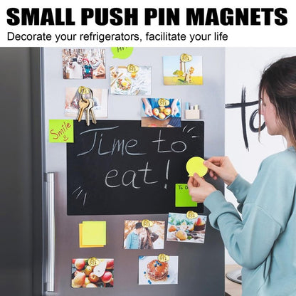 LOVIMAG Fridge Magnets 40Pcs Refrigerator Whiteboard Small Strong Magnet Classroom Kitchen Accessories Decorative Locker Set Decor Must Haves Office Calendar Refrigerador Magnetic Cute Crafts Gold