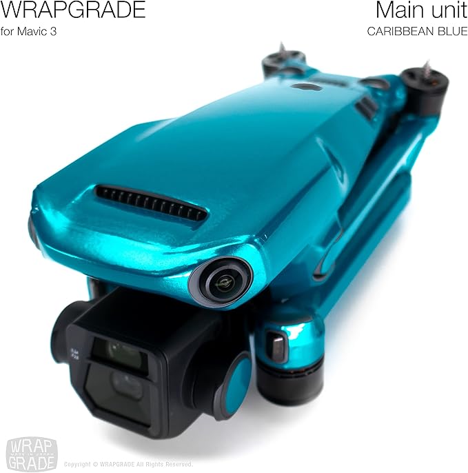 WRAPGRADE Skin Compatible with DJI Mavic 3 Pro (Caribbean Blue)