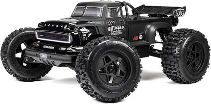 ARRMA RC Truck 1/8 Notorious 4X4 6S BLX BRUSHLESS V6 Stunt Truck RTR (Battery and Charger Not Included) (Black) ARA8611V6T1