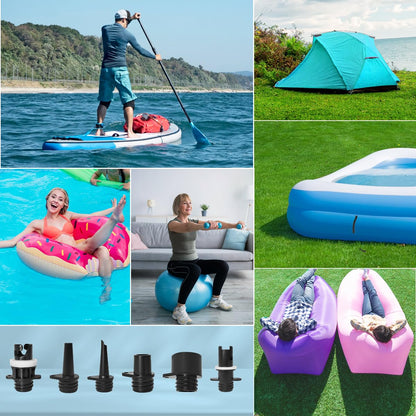FBSPORT Paddle Board Pump Rechargeable 20PSI SUP Pump, Portable Electric Air Pump Quick Inflate & Deflate SUP Air Pump for Stand Up Paddle Boards, Kayak, Tent (Green)