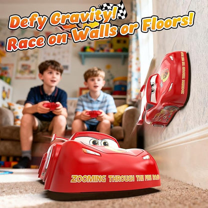 Wall Climbing RC Car Toy with Expression Stickers 360° Rotating Remote Control Stunt Car Rechargeable Toy Car for Kids Boys Girls Ages 3-12 Indoor Gift