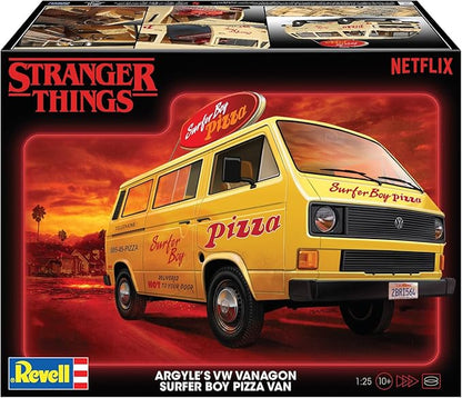 Revell 14559 Stranger Things VW T3 Surfer Boy Pizza Van 1:25 Scale 90-Piece Skill Level 3 Model Building Kit
