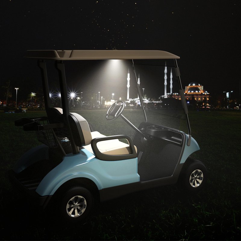 10L0L Universal Golf Cart Roof Light, LED USB Rechargeable Wireless Motion Sensor Dome Light