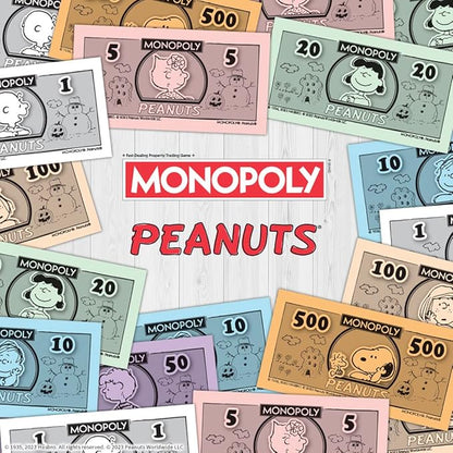 Monopoly Peanuts Board Game Play as Snoopy on Sled Baseball Cap Kite Eating Tree &amp More Officially Licensed and Collectible Monopoly Game Based On The Famous Comic Strip Peanuts