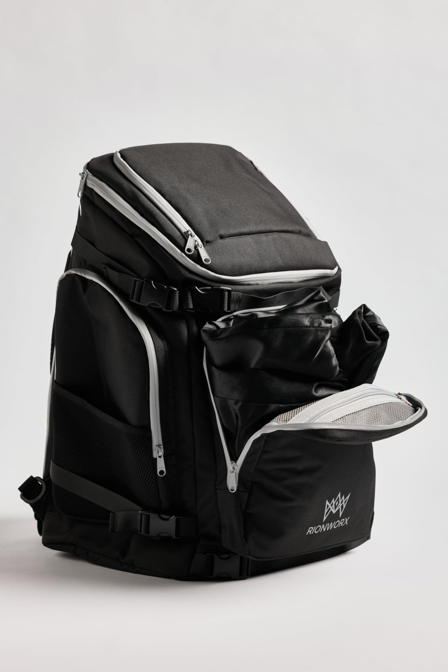 RIONWORX Ski Boot Bag - Waterproof Ski and Snowboard Travel Backpack, TSA Lock, Ventilated Boot Compartment - Durable Ski Backpack for Boots, Goggles, Helmets & Others