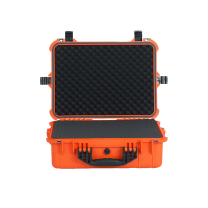 MEIJIA Portable IP67 Waterproof Protective Case,Hard Camera Case,Customized Fit Foam Inserted,Fit for Camera, Equipments, Lens,Drones,19.78“X15.77"x7.41"(Orange)