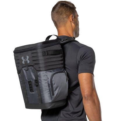 Under Armour Unisex Adult 25-Can UA 25 Can Backpack Cooler, Pitch Grey