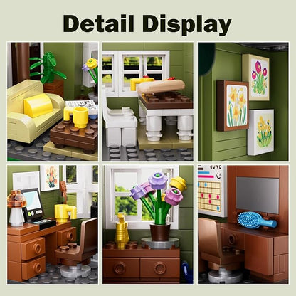 Modern House Building Set Warm Family Comedy TV Sitcoms The Dunphy's House Building Set Compatible with Lego Gifts for Fans and Adults and Girls Aged 14+ (1176 PCS)