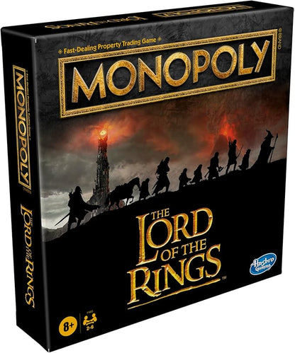 Hasbro Gaming Monopoly: The Lord of The Rings Edition Board Game Inspired by The Movie Trilogy Play as a Member of The Fellowship Ages 8 and Up (Amazon Exclusive)