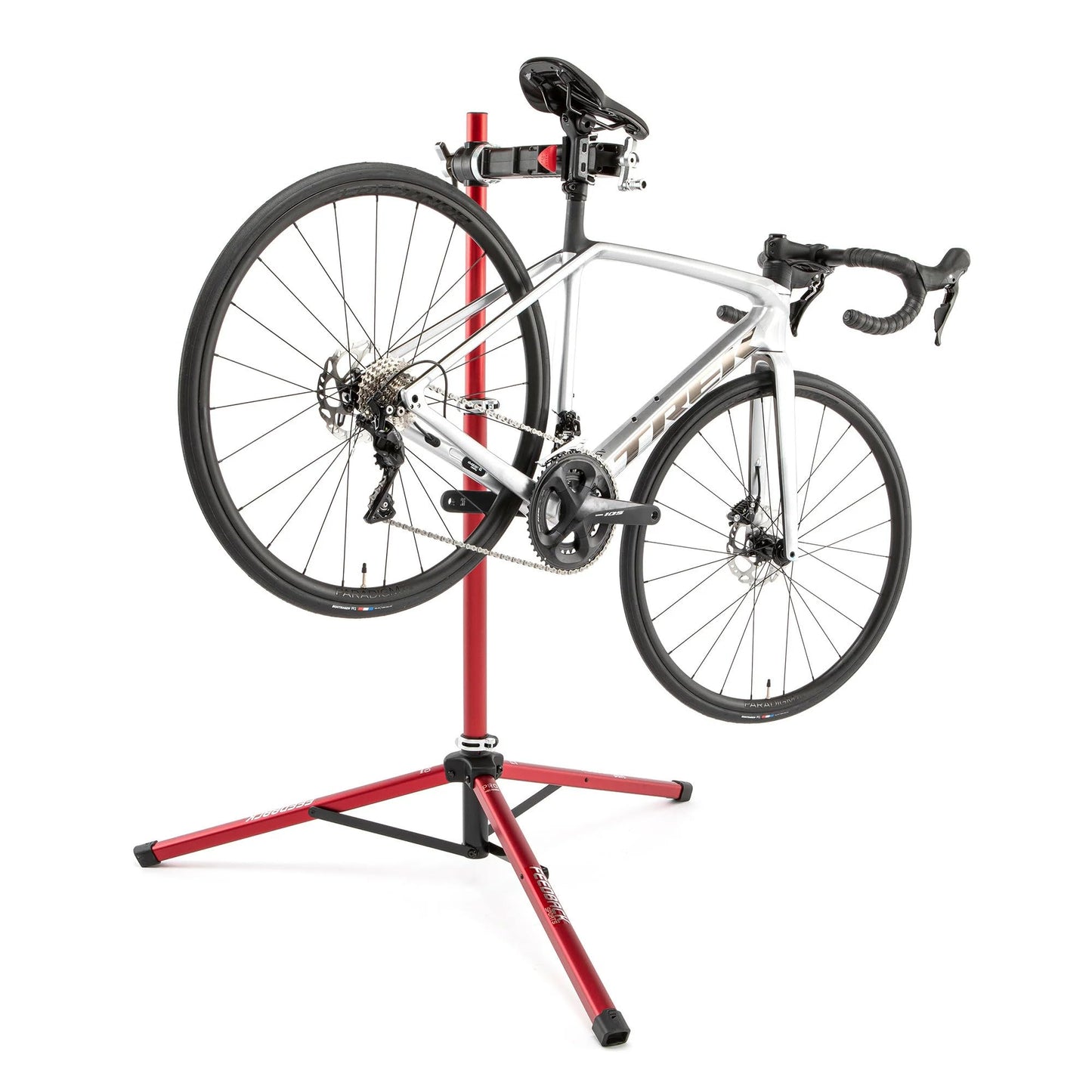 Feedback Sports | Pro Mechanic Bike Repair Stand with Secure Quick-Action Clamp | Height Adjustable | Foldable and Portable Bicycle Workstand