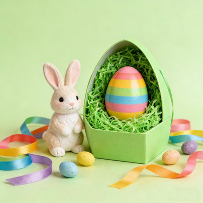 Asekonc 1/2 LB Easter Green Grass Green Raffia Grass Super Large Pack Recyclable Paper Shred for Easter Basket Filler Creative Eggs Decor Filler Gift Wrapping