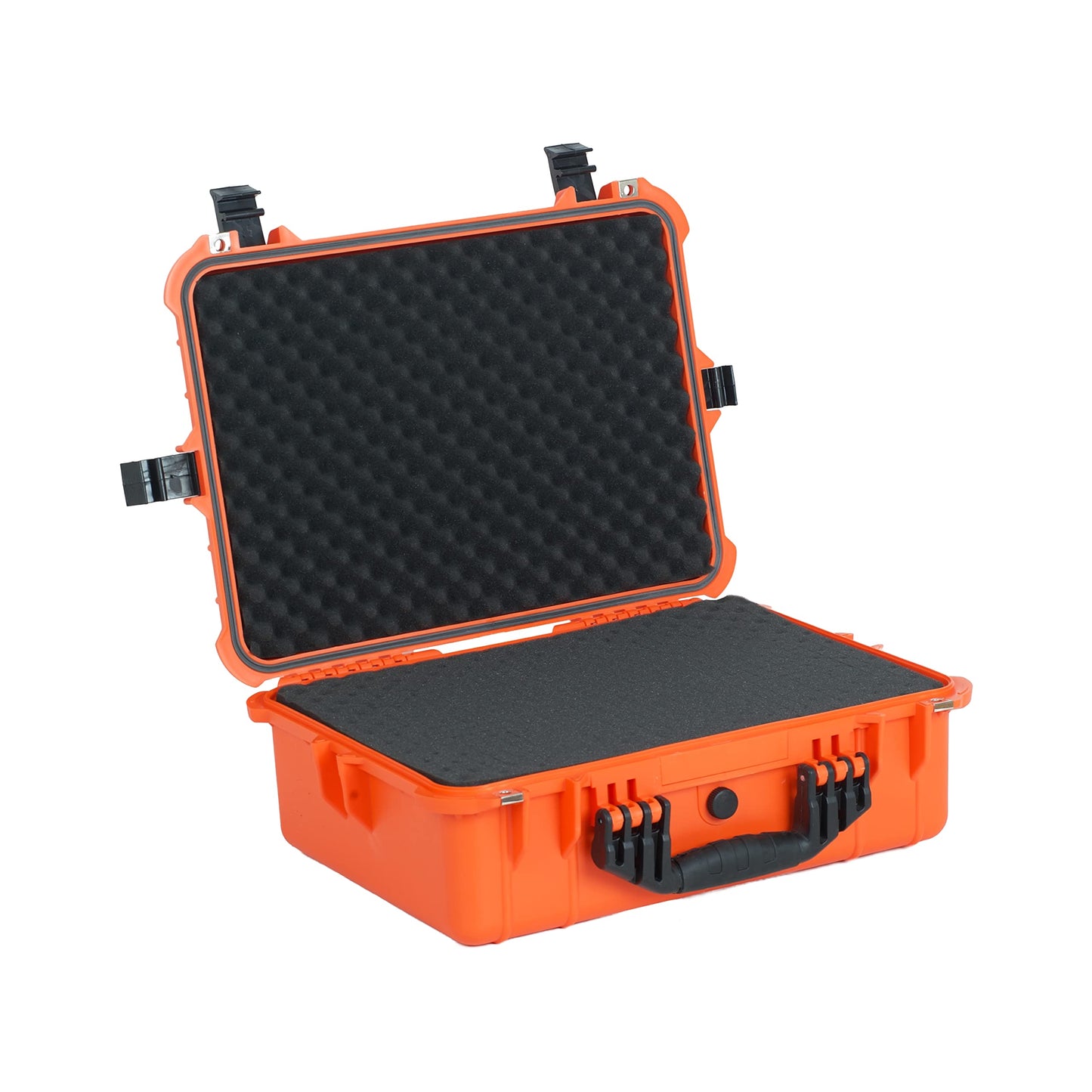 MEIJIA Portable IP67 Waterproof Protective Case,Hard Camera Case,Customized Fit Foam Inserted,Fit for Camera, Equipments, Lens,Drones,19.78“X15.77"x7.41"(Orange)