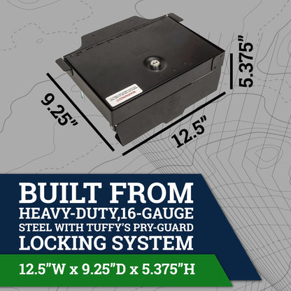 Tuffy Security Products Locking Console Safe – Keyed Lock – Compatible with RAM Sliding Tray Console (2019–2026) - Does NOT fit Limited or Longhorn