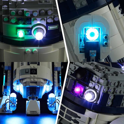 BRIKSMAX Light Kit for Lego-75379 R2-D2 - Compatible with Lego Star Wars Building Set- Not Include Lego Set