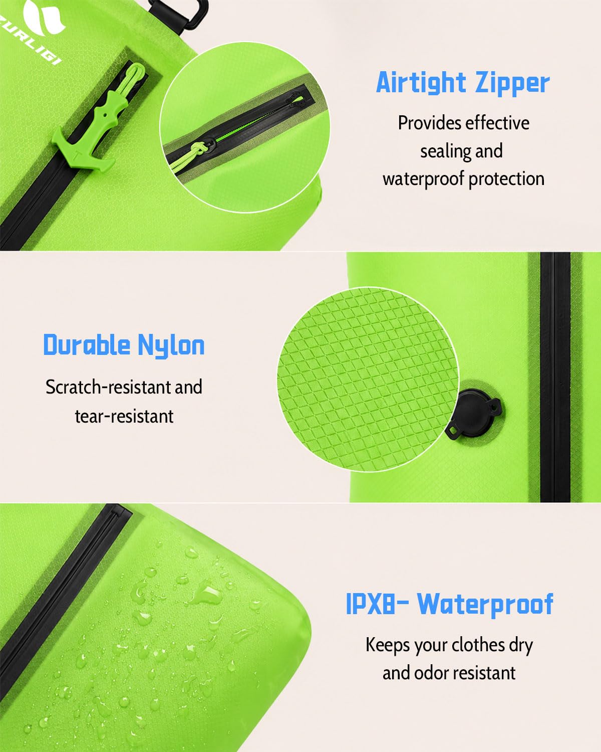 Zurligi Vacuum Compression Travel Bags Kit with Mini Pump, 39L Carry-On Vacuum Seal Bag + S/M/L Packing Cubes Set for Clothes & Underwear, Space Saving Organizer for Suitcase & Backpack