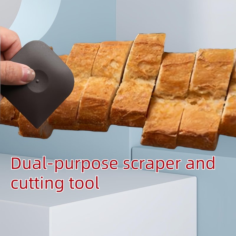 Pan Scraper，5 Pcs Pot Scraper Plastic，Pot Scraper Non Scratch for Cast Iron and Grill Scraper Tool kitchen Set Pot and Pan Cleaning