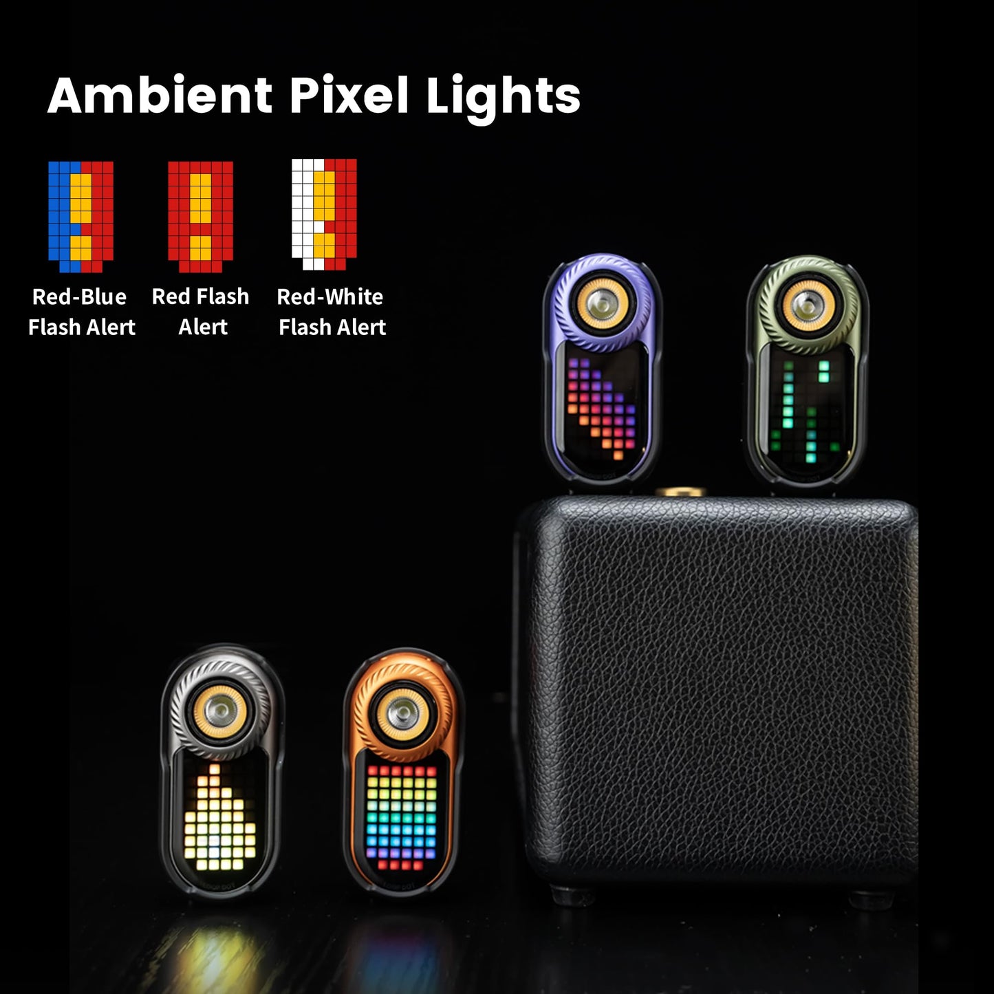 LOOP GEAR SK05 Pro 2 Flat EDC Flashlight + LOOPDOT Mini Game Flashlight Bundle – 5000LM Rechargeable LED, Spotlight/Floodlight, High-CRI Sidelight, Dual 4000mAh Batteries, IP68 Magnetic for Camping &
