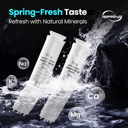 iSpring RCD100HCG Hot & Cold Reverse Osmosis System Countertop, Alkaline RO Water Filter Dispenser, 9 Temperature & 6 Dispensing Volume Options, TDS & Filter Lifespan Monitor, Plug and Play