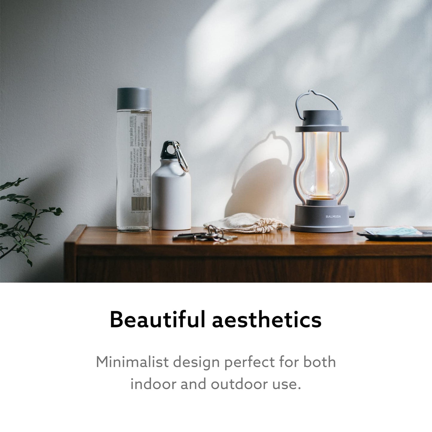 BALMUDA Combo Pack The Speaker The Lantern Gray | Rechargeable Portable Bluetooth Speaker & Rechargeable LED Lantern