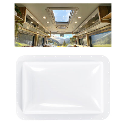 HECASA RV Skylight Replacement - 18in x 26in Polycarbonate Cover for 14in x 22in Openings - White - Model VC-LYAP-737-1