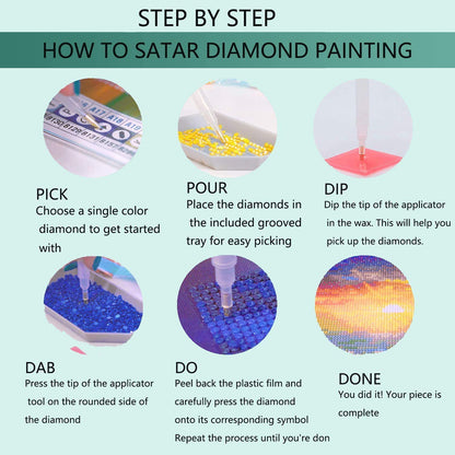 JATOK 5D Diamond Painting Kits for Adults DIY Large Mountain Full Round Drill (35.5 x 15.7 inch) Crystal Rhinestone Embroidery Pictures Arts Paint by Number Diamond Art Kits for Home Wall Decor