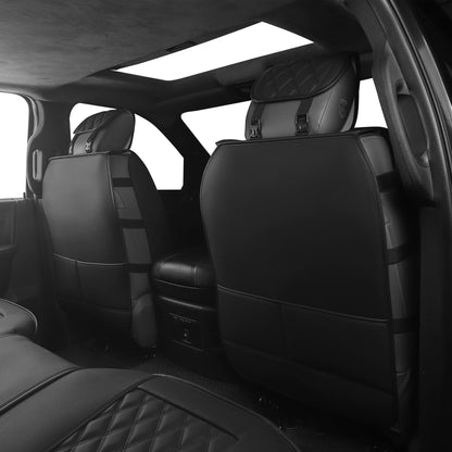 JOJOBAY Car Seat Covers for Dodge Ram,Fit 2009-2025 1500/2500/3500 HD Pick-up Truck,Crew,Regular,Quad,Mega Cab,Waterproof Synthetic Leather Seat Covers(5PCS-Full Set,Black)