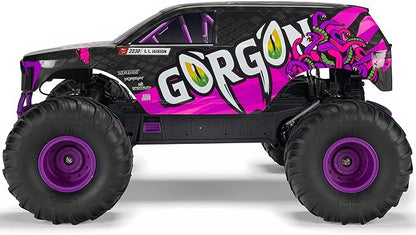 ARRMA RC Truck 1/10 Gorgon 2 Wheel Drive RTR Brushed Monster Truck Battery &amp Charger Included Purple ARA3230ST4