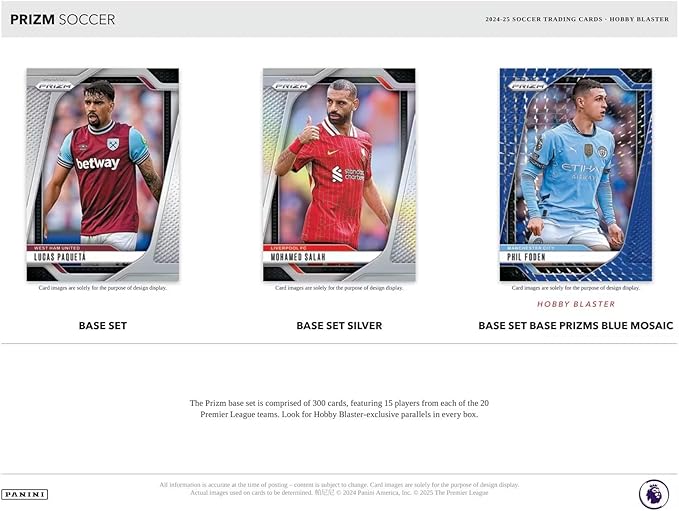 2024-25 Panini Prizm Premier League EPL Soccer Hobby Blaster Box
