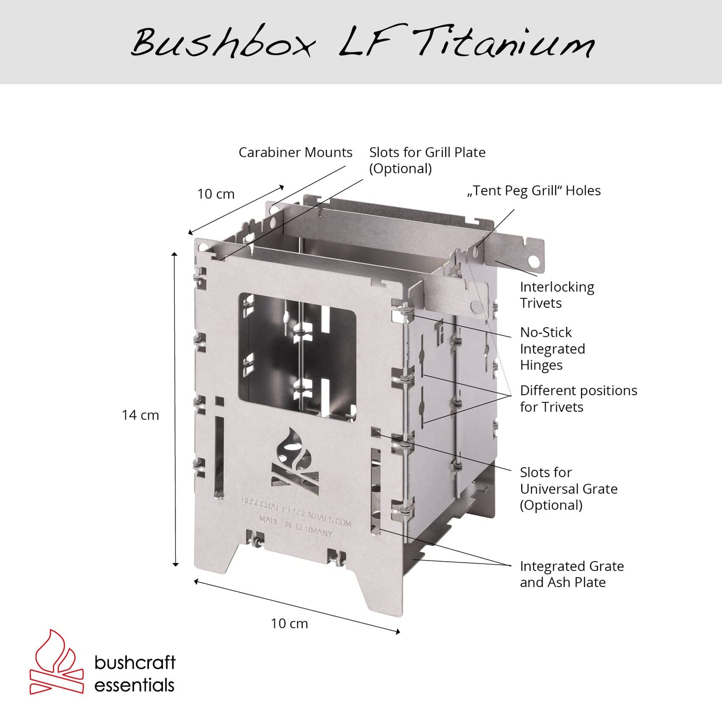 Outdoor Stove Bushbox LF Titanium