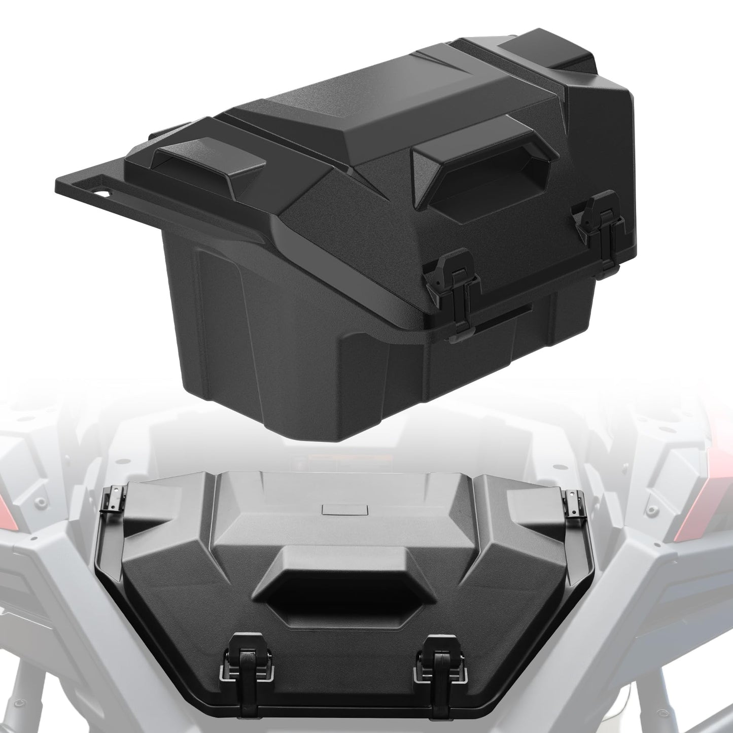 XATVXUTV 42QT UTV Rear Cargo Storage Box for Polaris RZR PRO XP/XP4, Water Resistant Dust Free Rear Bed Tool Box for Polaris RZR Turbo R/R4 RZR PRO S/S4 2020-2025 Accessories, Replace OEM #2883752