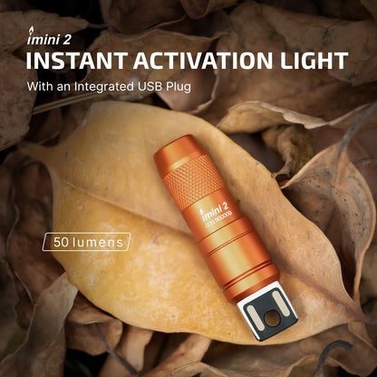 OLIGHT Perun 3 Rechargeable Headlamp Flashlight, 3000 Lumens LED Headlight with Red Light Bundle with IMINI 2 EDC Rechargeable Keychain Flashlight, 50 Lumens Compact and Portable Mini Light