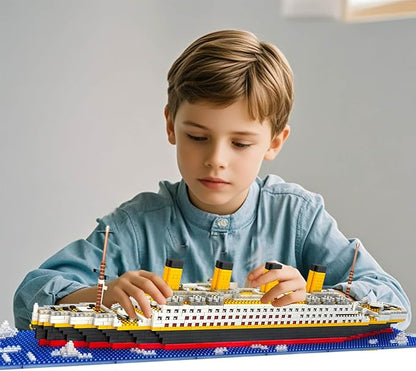 Titanic Ship Model Building Blocks Set – 1860pcs Micro Mini Blocks for Ages 14+ Advanced DIY Display Model for Adults &amp Teens